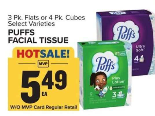 Puffs Facial Tissue*