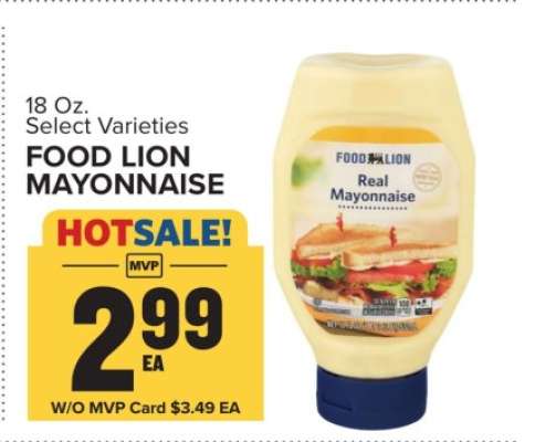 FOOD LION MAYONNAISE