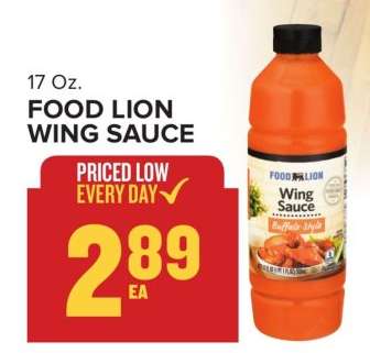 FOOD LION WING SAUCE