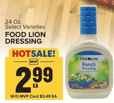 FOOD LION DRESSING