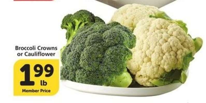 Broccoli Crowns or Cauliflower