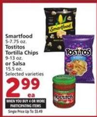 Smartfood / Tostitos Tortilla Chips or Salsa