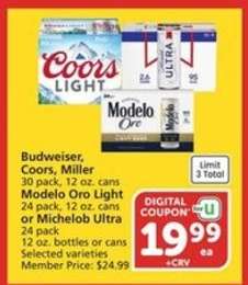 Budweiser, Coors, Miller