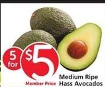 Medium Ripe Hass Avocados