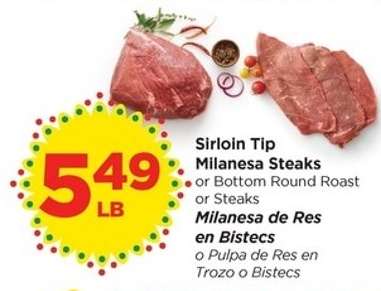 Sirloin Tip Milanesa Steaks