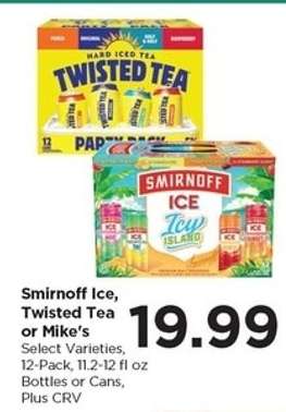 Smirnoff Ice, Twisted Tea or Mike’s