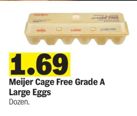 Meijer Cage Free Grade A Large Eggs