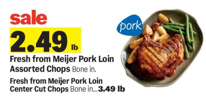 Fresh from Meijer Pork Loin Assorted Chops