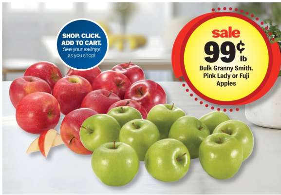 Bulk Granny Smith, Pink Lady or Fuji Apples