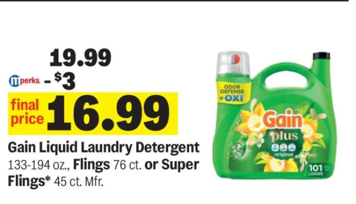 Gain Liquid Laundry Detergent