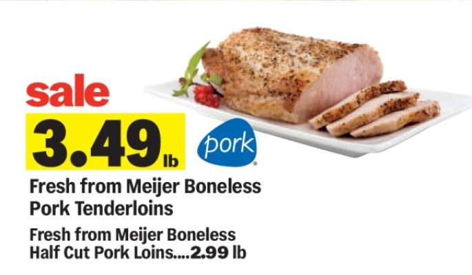 Fresh from Meijer Boneless Pork Tenderloins