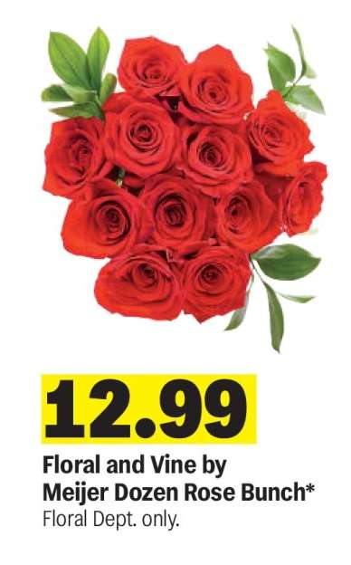 Meijer Dozen Rose Bunch