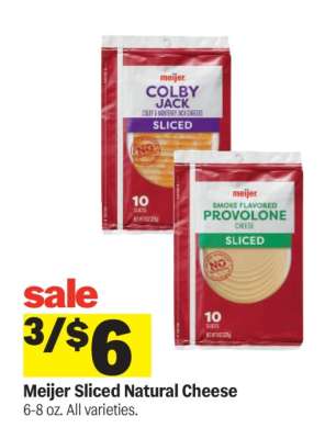 Meijer Sliced Natural Cheese