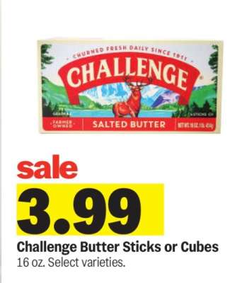 Challenge Butter Sticks or Cubes