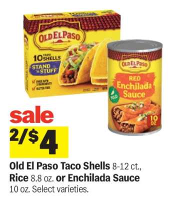 Old El Paso Taco Shells, Rice, or Enchilada Sauce