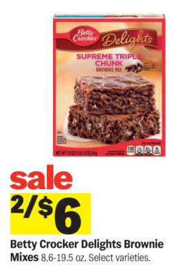Betty Crocker Delights Brownie Mixes