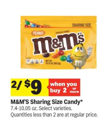 M&M's Sharing Size Candy