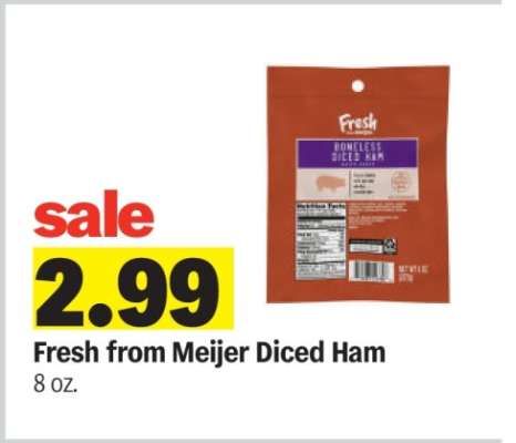Fresh from Meijer Diced Ham