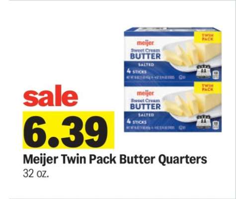Meijer Twin Pack Butter Quarters