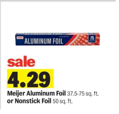 Meijer Aluminum Foil or Nonstick Foil
