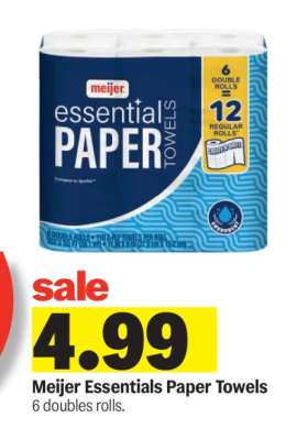 Meijer Essentials Paper Towels