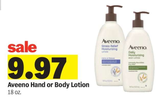 Aveeno Hand or Body Lotion