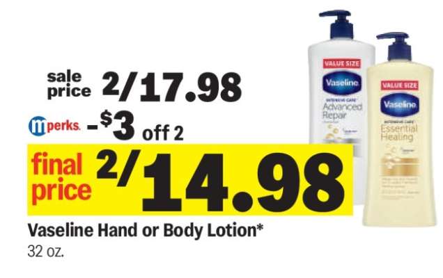 Vaseline Hand or Body Lotion*