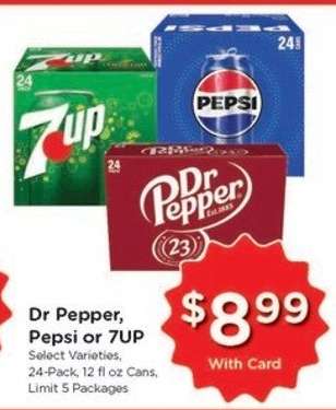 Dr Pepper, Pepsi or 7UP