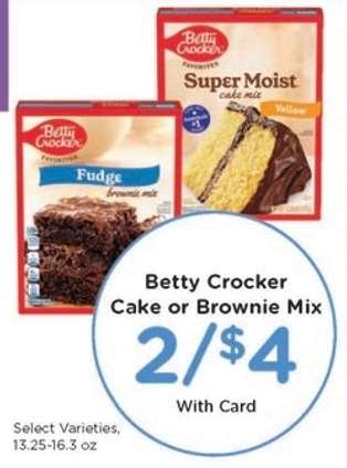 Betty Crocker Cake or Brownie Mix