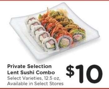 Private Selection Lent Sushi Combo