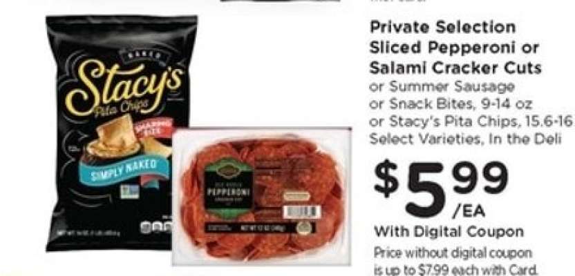 Private Selection Sliced Pepperoni or Salami Cracker Cuts