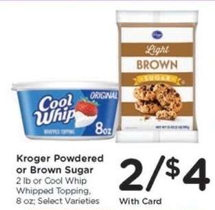 Kroger Powdered or Brown Sugar