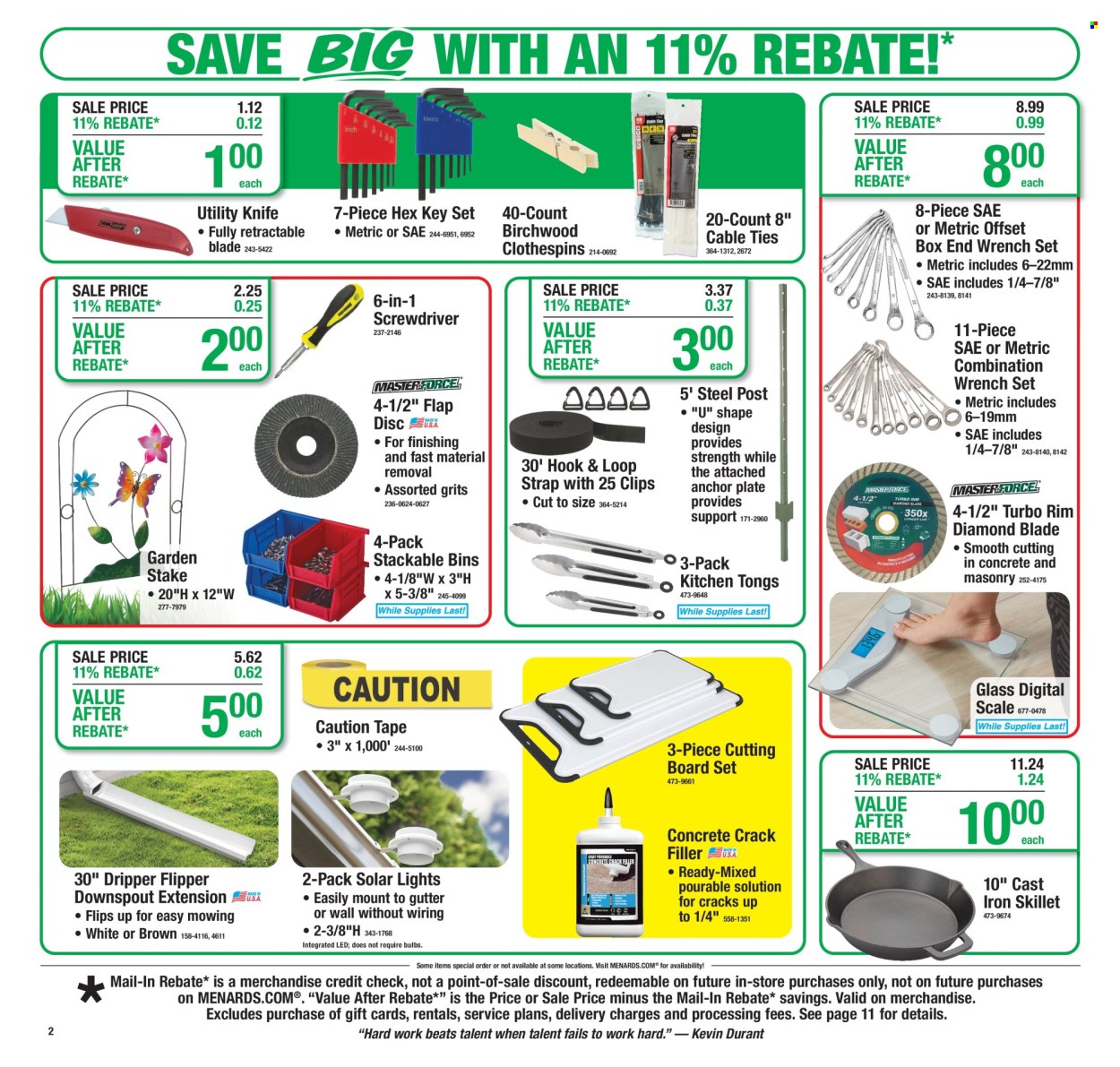 Menards ad - 03/19/2026 - 03/29/2026. Page 2