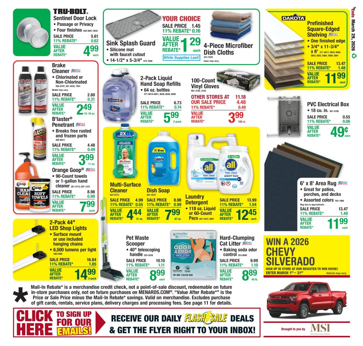 Menards ad - 03/19/2026 - 03/29/2026. Page 20