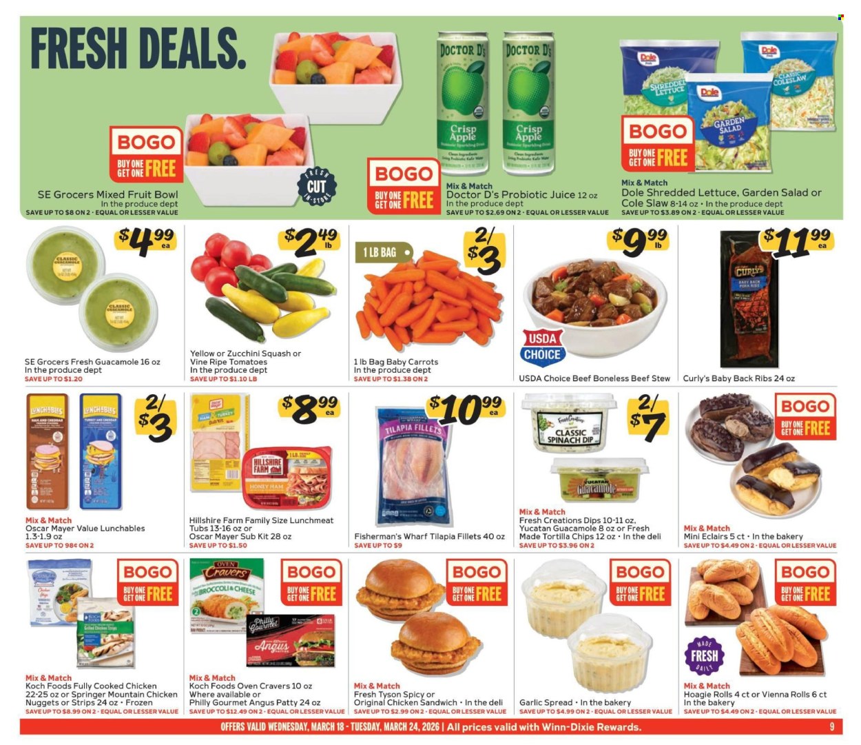 Winn Dixie ad - 03/18/2026 - 03/24/2026. Page 9