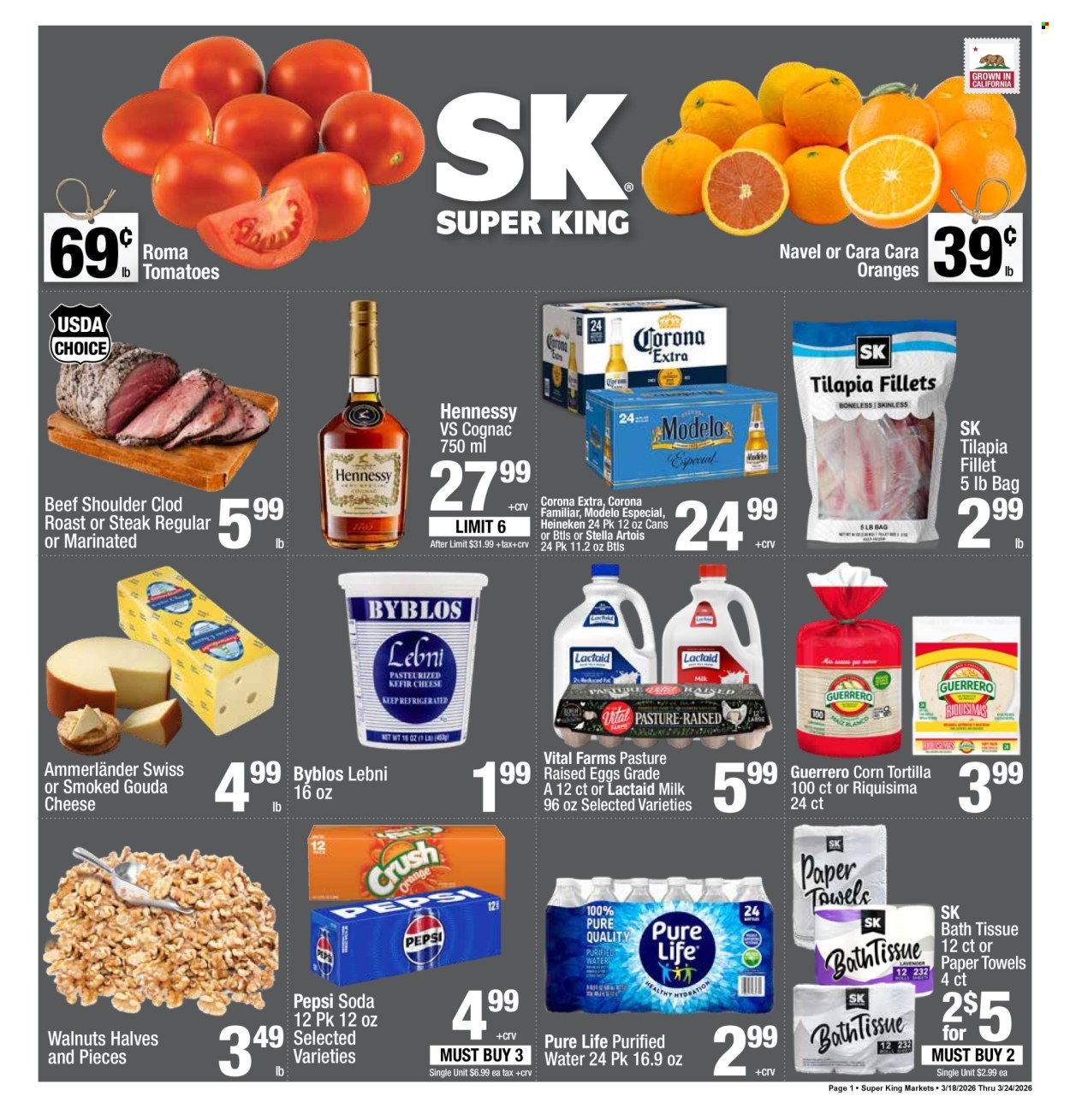 Super King Markets ad - 03/18/2026 - 03/24/2026. Page 1