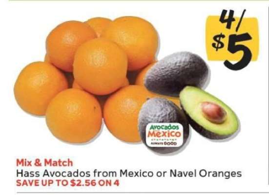 Hass Avocados from Mexico or Navel Oranges