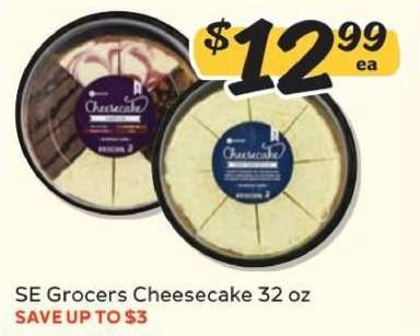 SE Grocers Cheesecake 32 oz