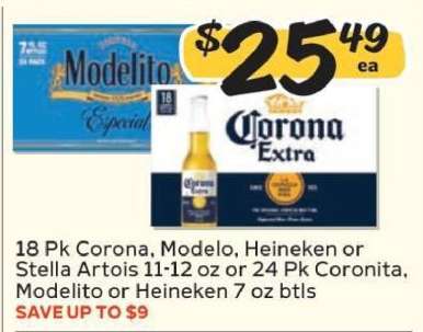 Corona, Modelo, Heineken or Stella Artois