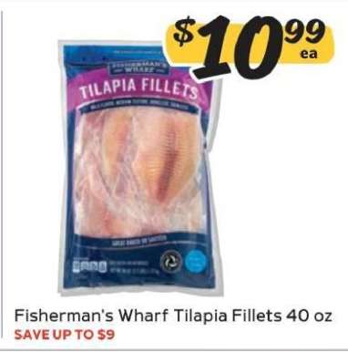 Fisherman's Wharf Tilapia Fillets 40 oz