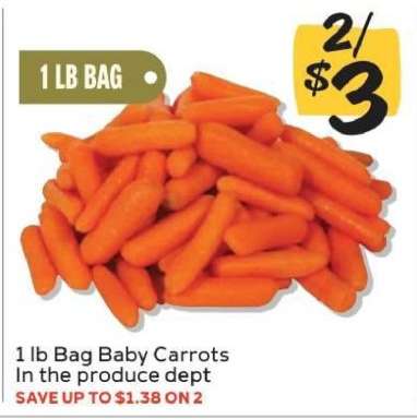 1 lb Bag Baby Carrots