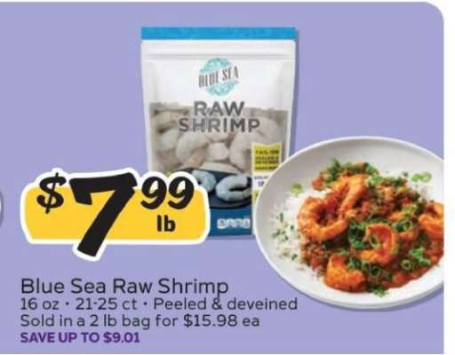 Blue Sea Raw Shrimp