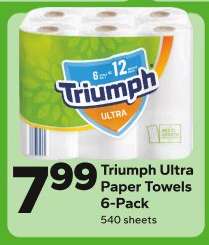 Triumph Ultra Paper Towels 6-Pack