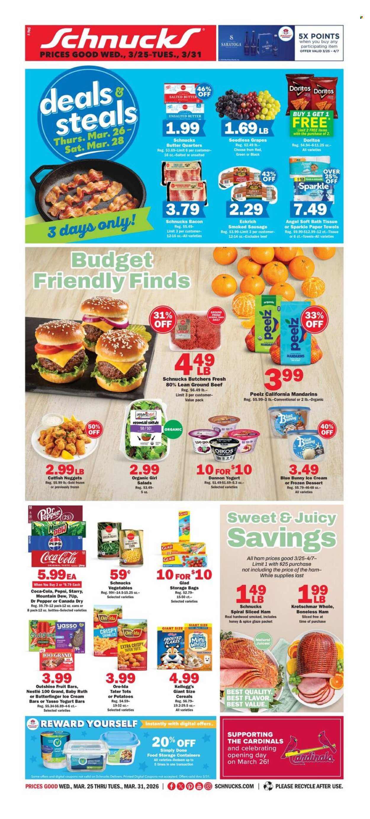 Schnucks ad - 03/25/2026 - 03/31/2026. Page 1