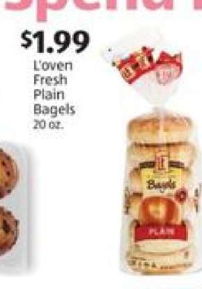 L'oven Fresh Plain Bagels