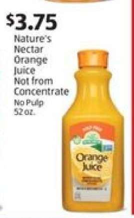 Nature's Nectar Orange Juice