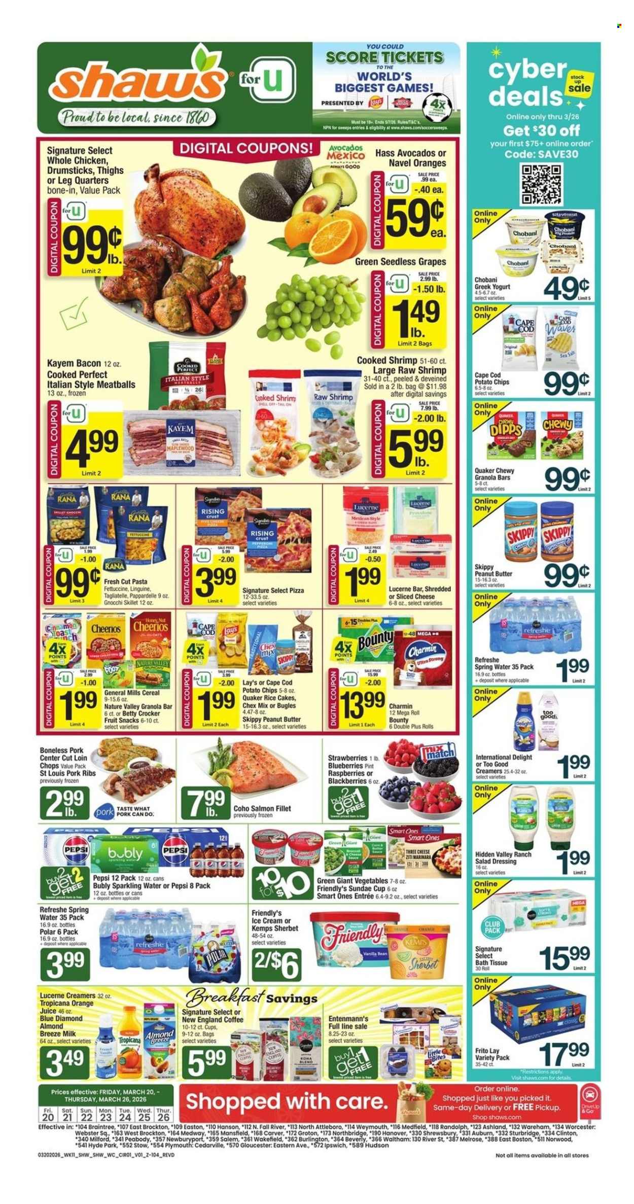 Shaw’s ad - 03/20/2026 - 03/26/2026. Page 1