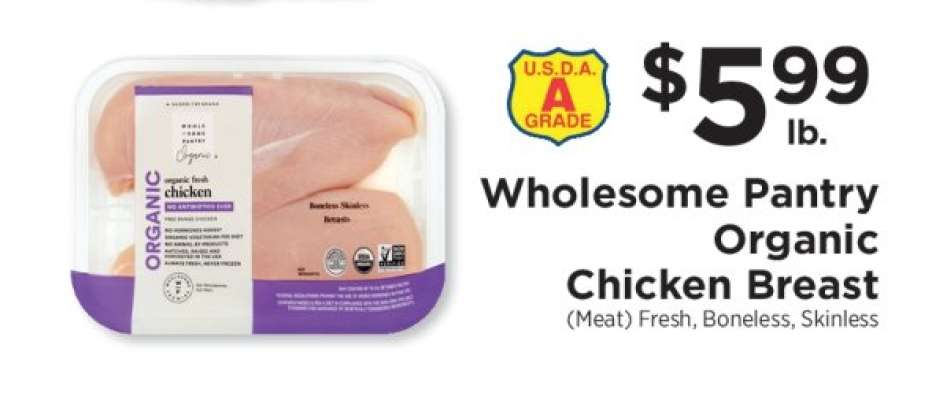 Wholesome Pantry Organic Chicken Breast