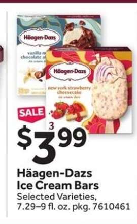 Häagen-Dazs Ice Cream Bars