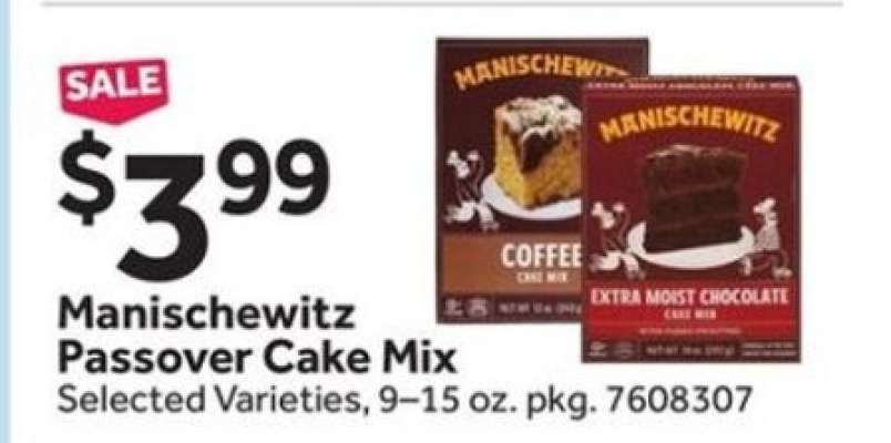 Manischewitz Passover Cake Mix